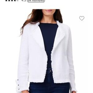 Nice + Zoe fringe knit jacket